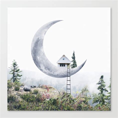 Moon House Canvas Print by Luisa Azevedo | Society6