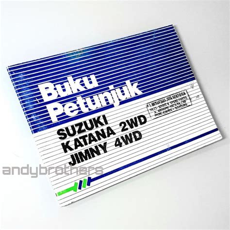 Jual Buku Manual Book Pedoman Pemilik Mobil Suzuki Sj Jimny Katana