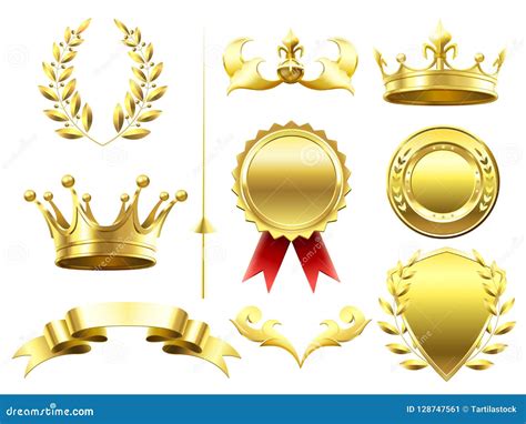 Heraldic D Elements Royal Crowns And Shields Sport Challenge Winner