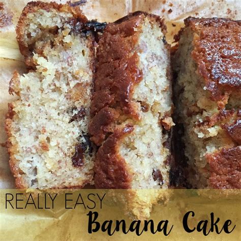 Really Easy Banana Cake Recipe Lukeosaurus And Me