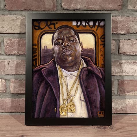 Notorious Big Oil Painting Biggie Smalls Big Art Print Etsy