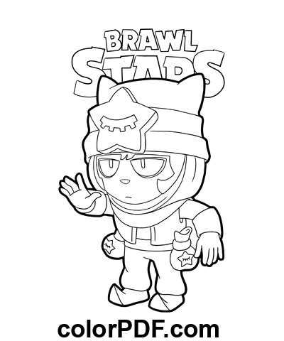 Sandy Brawl Stars Cretsiz Pdf De Boyama Sayfalar Ve Kitaplar