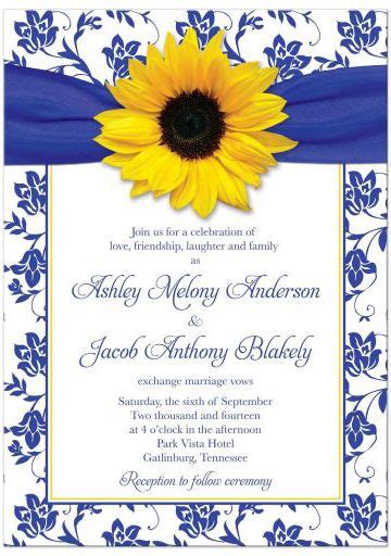 Royal Blue And Yellow Wedding Invitations - jenniemarieweddings