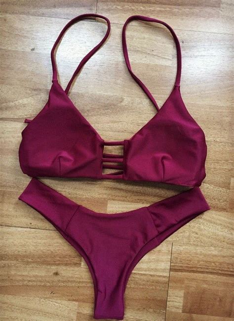 Red Wine Bikini By HanaThreadsSWIMWEAR On Etsy