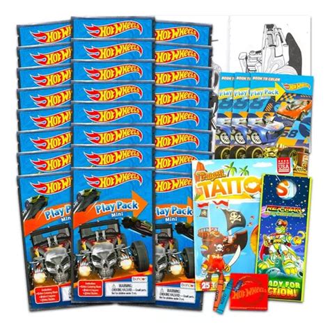 Set De Mini Recuerdos De Fiesta Hot Wheels Para Niños Paqu Cuotas sin interés