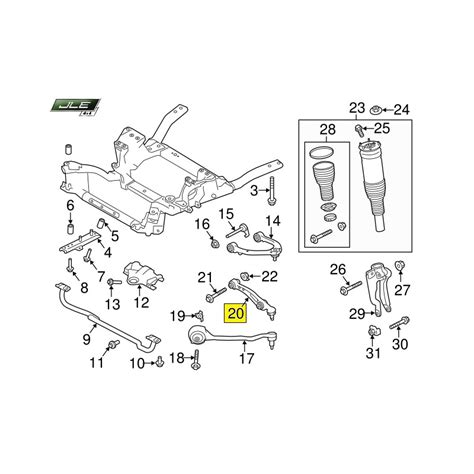 Bras de suspension avant droit inférieur Range Rover L405