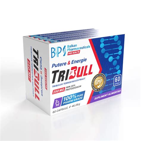 Tribull Tribulus Terrestris 60 Capsule Balkan Pharmaceuticals