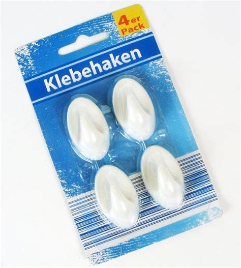 4er Set Klebehaken Haken weiß oval Liliput Kaufland de