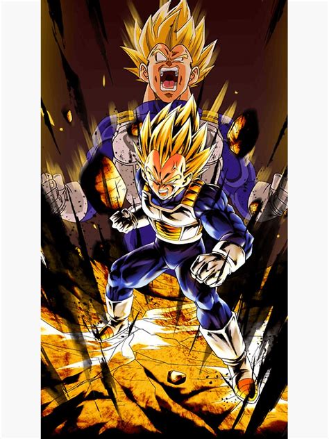 Dragon Ball Z Super Saiyan Majin Vegeta Sticker By Vrcorp Redbubble