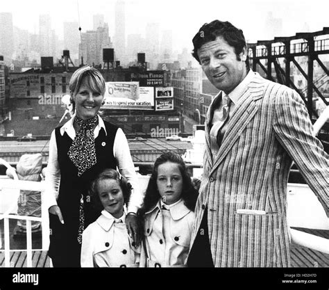 Petula Clark, left, with her husband, Claude Wolff, and their daughters ...