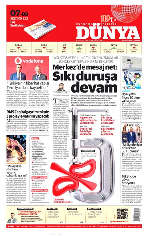 Dünya Gazetesi Dünya Manşet Oku Haberler 24 Temmuz 2024