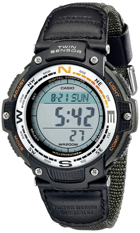 Casio Men S Sgw B V Digital Compass Twin Sensor Sport Watch Casio