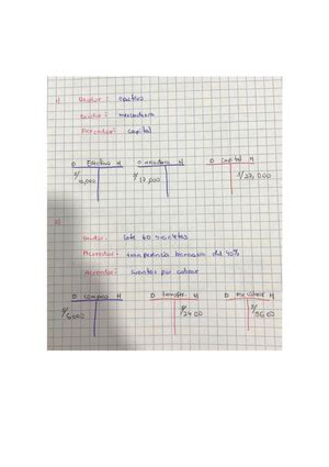 Semana 10 Tarea Ejercicios de ecuación contable y partida doble