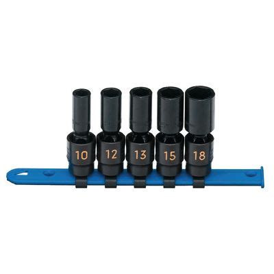 Drive Piece Metric Point Deep Universal Impact Socket Set