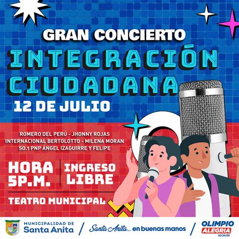 📢 ¡ven Y Sé Parte Del Concierto De Integración Ciudadana Campañas