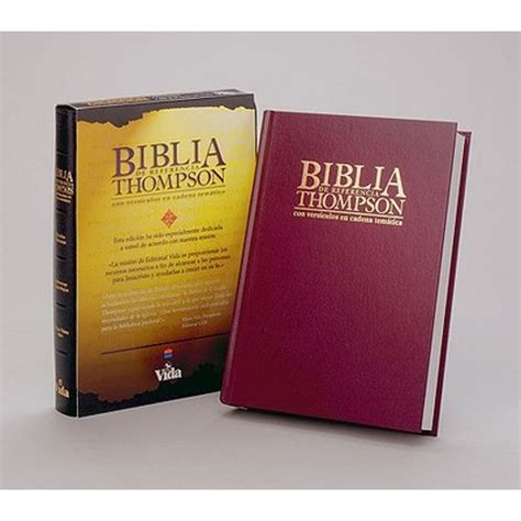 Pre Owned Biblia De Referencia Thompson Rv Hardcover By Vida