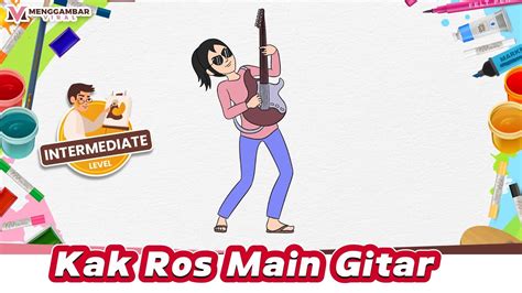 Kak Ros Main Gitar Super Keren Band Upin Ipin Jeng Jeng Jeng Menggambar Dan Mewarnai Terbaru