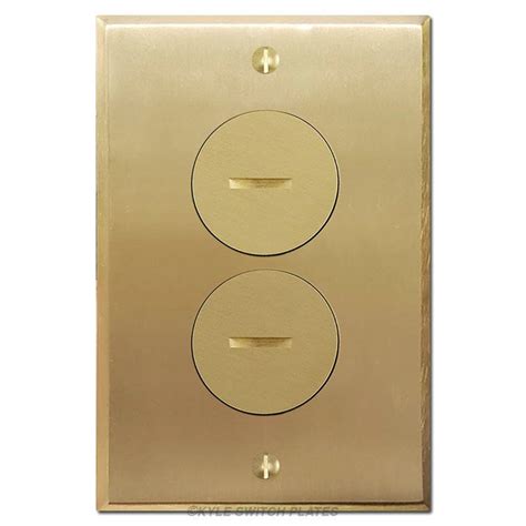 Floor Outlet Covers - Brass Duplex Receptacle Plate | Floor outlet ...