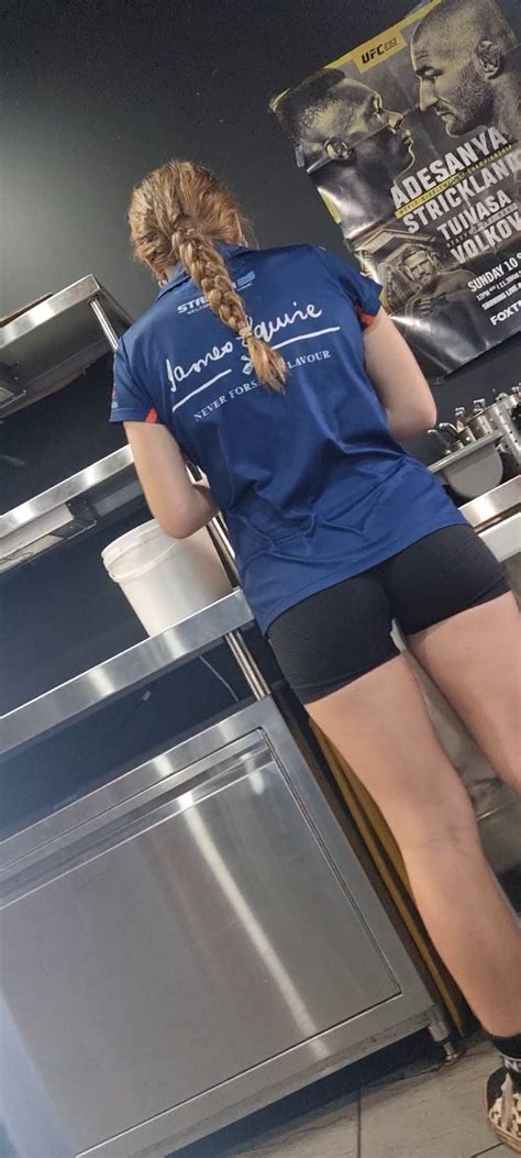 Tight Co Worker St Day Hungry Ass Eating Shorts Omg Spandex