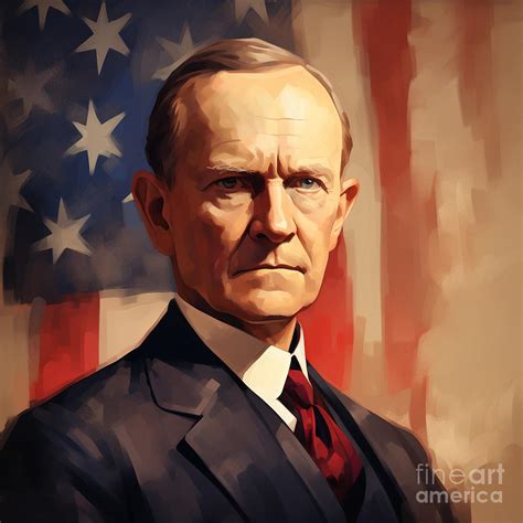 President Calvin Coolidge Digital Art By Devon Watkis Fine Art America