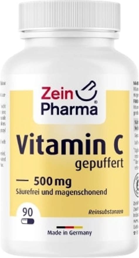 Gepuffertes Vitamin C Mg Kapseln Zeinpharma Vitalabo