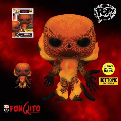 Stranger Things Vecna Fuego GITD Funko Pop Exclusivo FUNQITO