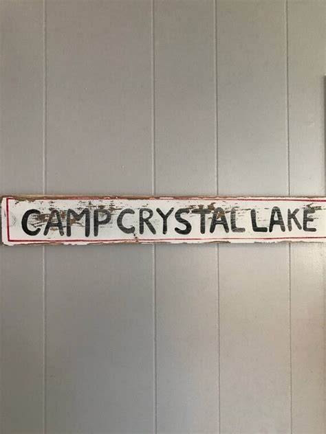 Camp Crystal Lake Sign Friday The 13th Sign