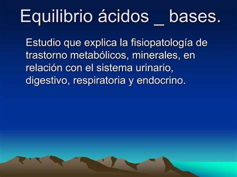 Equilibrio Acido Baseppt Descarga Gratuita