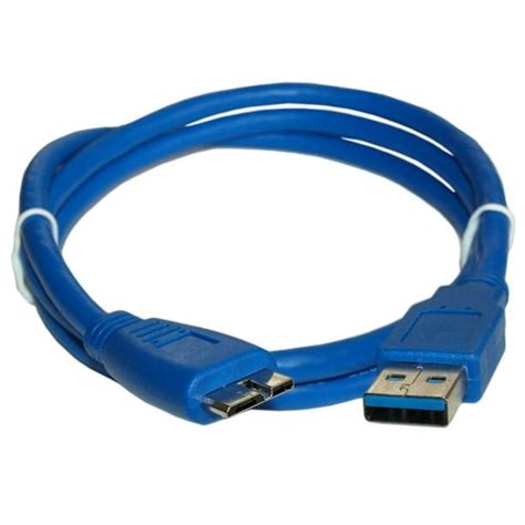 3ft Usb 3 2 Gen 1 Superspeed 5gbps Type A To Micro B Male Cable Blue