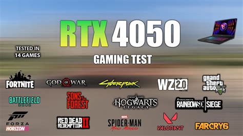 RTX 4050 Laptop : Test in 14 Games - RTX 4050 Gaming - YouTube