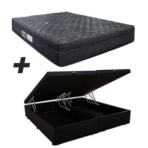 Cama Box Ba King Colch O Portobel De Mola Arezzo Black Light Leroy