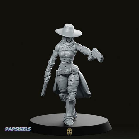 Kate Bane Cyberpunk Miniature We Print Miniatures