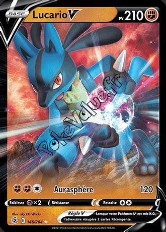 Pokevalue Fr Carte Pok Mon Lucario V N S Rie Poing De Fusion