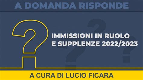 Immissioni In Ruolo E Supplenze 20222023 La Distribuzione Dei 94130 Posti Video Tutorial