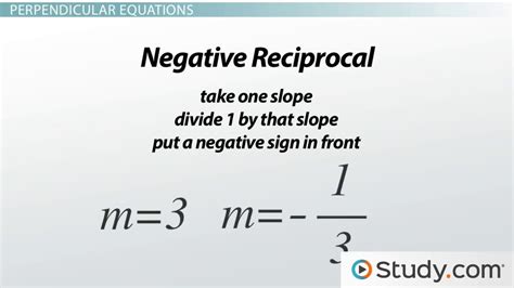 Parallel & Perpendicular Lines | Equation, Graph & Examples - Video & Lesson Transcript | Study.com