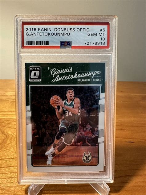 2016 Donruss Optic Giannis Antetokounmpo 5 Psa 10 Ebay