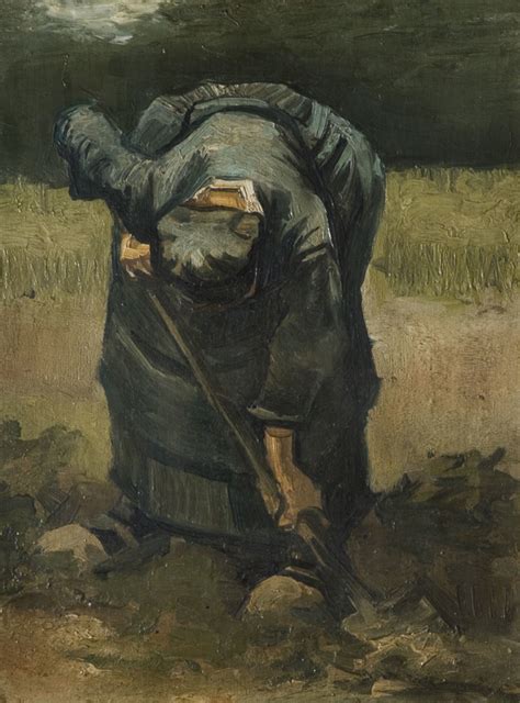 Peasant Woman Digging Vincent Van Gogh Artwork On USEUM