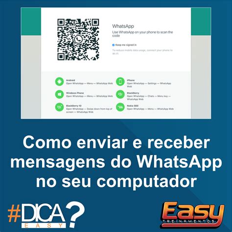 O WhatsApp, agora propriedade do... - Easy Treinamentos
