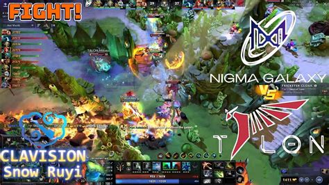 Nigma Galaxy Win Game Against Talon In Clavision Snow Ruyi Dota 2