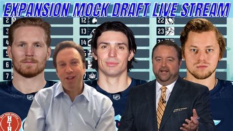 Live Nhl Expansion Mock Draft Seattle Kraken Roster Predictions News