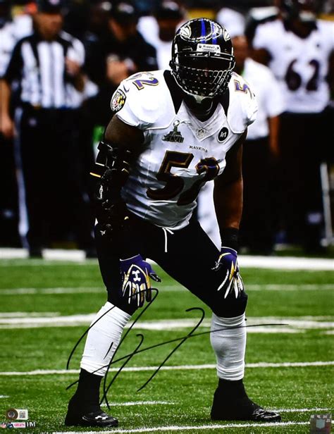 Ray Lewis Autographed Signed Baltimore Ravens X Stance Photo