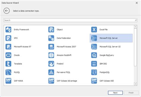 Data Source Wizard Devexpress End User Documentation