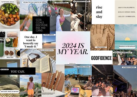 2024 Vision Board Template Etsy