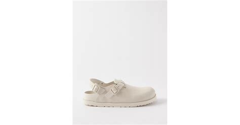 Birkenstock 1774 Tokio Suede Slingback Loafers In Natural Lyst