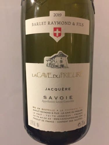 La Cave Du Prieure Raymond Barlet Fils Jacqu Re Vivino Us