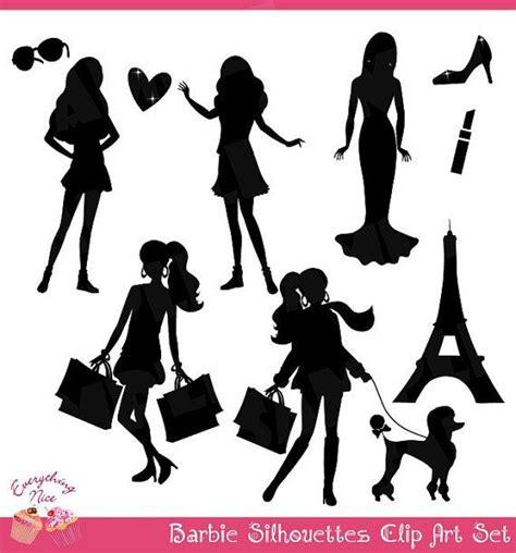 vintage barbie silhouette clip art 10 free Cliparts | Download images ...