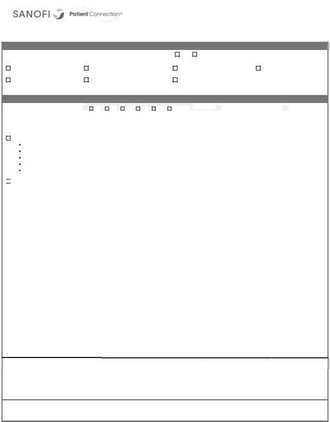 Sanofi Patient Assistance Form Fill Out Printable Pdf Forms Online