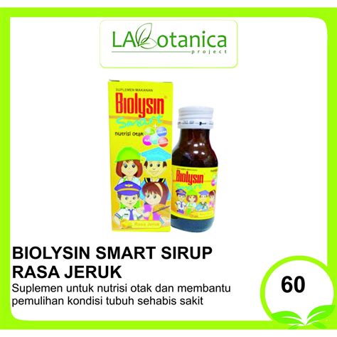 Jual BIOLYSIN SMART SIRUP RASA JERUK 60 ML Shopee Indonesia