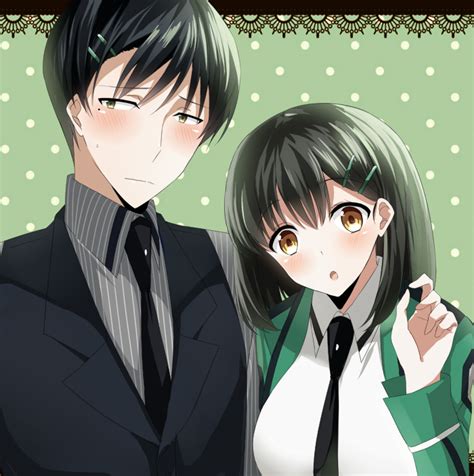 Shibata Mizuki And Yoshida Mikihiko Mahouka Koukou No Rettousei Drawn