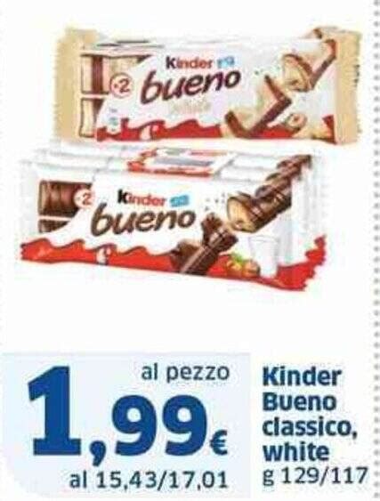 Kinder Bueno Classico White G Offerta Di Sigma